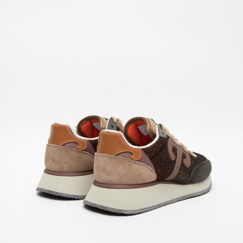 MASTER WOOL MW08 SNEAKERS DONNA IN PELLE E TESSUTO