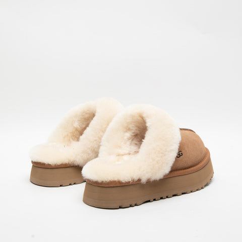 DISQUETTE CHESTNUT SABOT DONNA IN PELLE