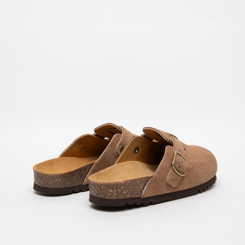 FEA NEW F TAUPE SABOT DONNA IN PELLE