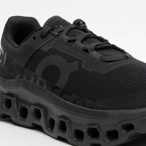 CLOUDMONSTER ALL BLACK SNEAKERS UOMO IN TESSUTO