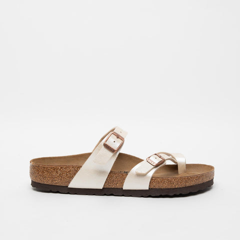 MAYARI PEARL WHITE INFRADITO DONNA IN BIRKO-FLOR