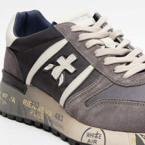 LANDER GREY 6906 SNEAKERS UOMO IN PELLE