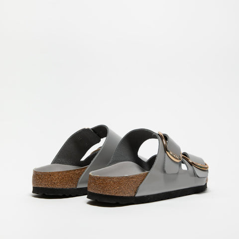 ARIZONA BIG BUCKLE HIGH SHINE STONE COIN CIABATTA DONNA IN PELLE