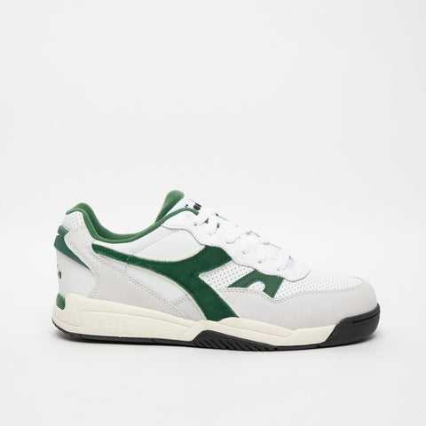 WINNER SL BIANCO/VERDE SNEAKERS UOMO IN PELLE E SIMILPELLE