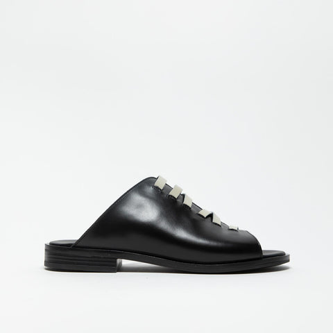 SC03 NERO  CIABATTA DONNA IN PELLE