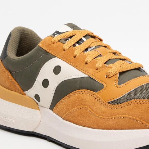 JAZZ NXT OLIVE TAN SNEAKERS UOMO IN PELLE