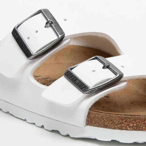 ARIZONA WHITE UNISEX SLIPPER IN BIRKO-FLOR