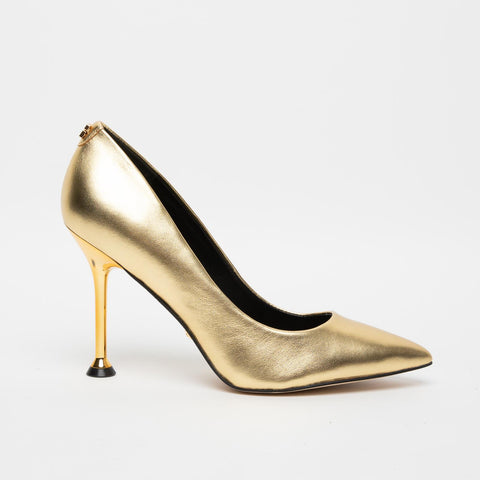 DECOLLETE ORO DONNA IN PELLE