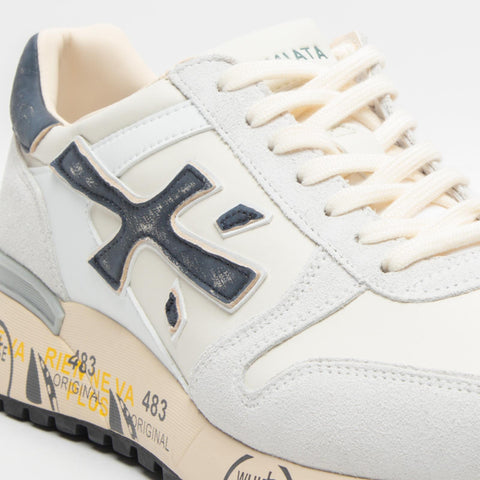 MICK CREAM 6873 SNEAKERS UOMO IN PELLE