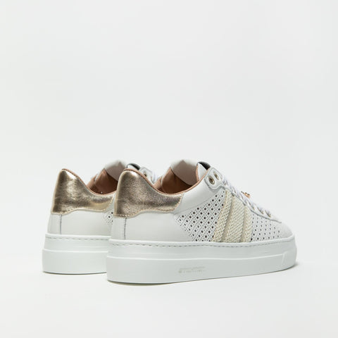 898-D BIANCO SNEAKERS DONNA IN PELLE