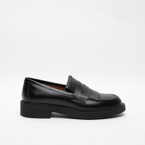 97N5 BLACK MOCASSINO DONNA IN PELLE