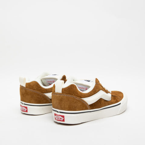 KNU SKOOL BROWN SNEAKERS UNISEX IN PELLE