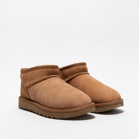 CLASSIC ULTRA MINI CHESTNUT STIVALETTO DONNA IN PELLE