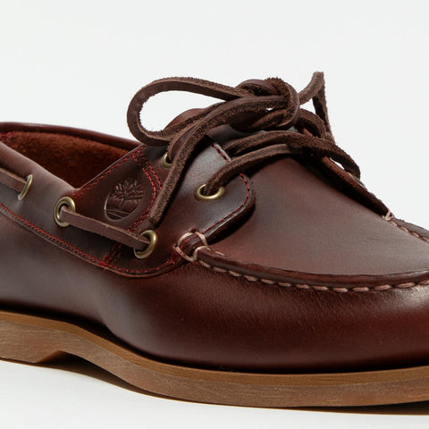 CLASSIC BOAT BURGUNDY FULL GRAIN MOCASSINO DONNA IN PELLE