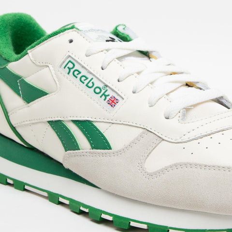 CLASSIC LEATHER 1983 VINTAGE CREMA/VERDE SNEAKERS UOMO IN PELLE