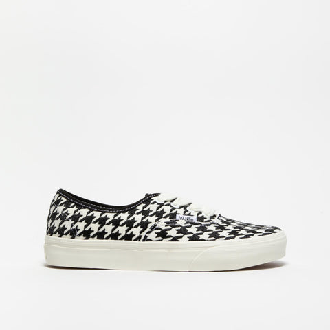 AUTHENTIC HOUNDSTOOTH BLACK WHITE SNEAKERS DONNA IN TESSUTO