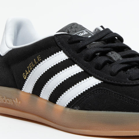 GAZELLE INDOOR BLACK SNEAKERS DONNA IN PELLE