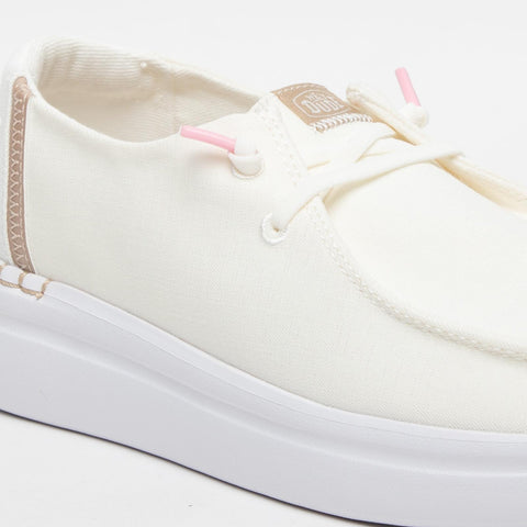 WENDY RISE SPARK WHITE MOCASSINO DONNA IN TESSUTO