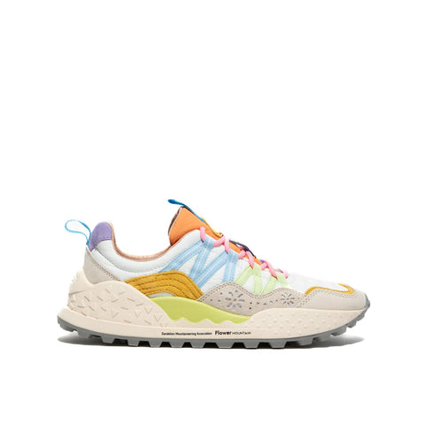 WASHI BEIGE WHITE SNEAKERS DONNA IN PELLE