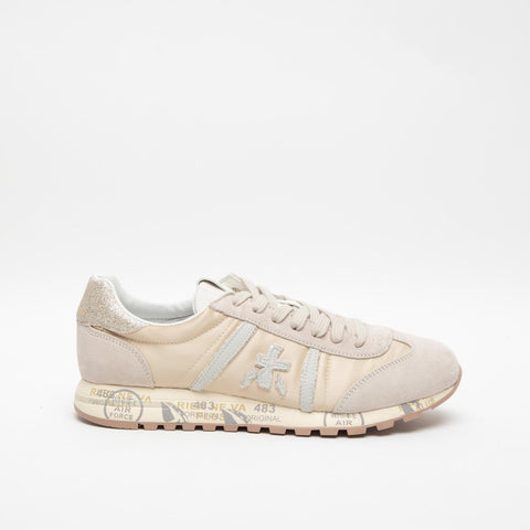 LUCYD BEIGE 7023 SNEAKERS DONNA IN PELLE