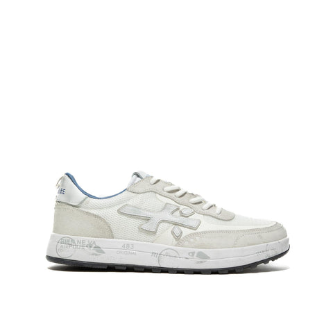 NOUS BIANCO SNEAKERS UOMO IN PELLE