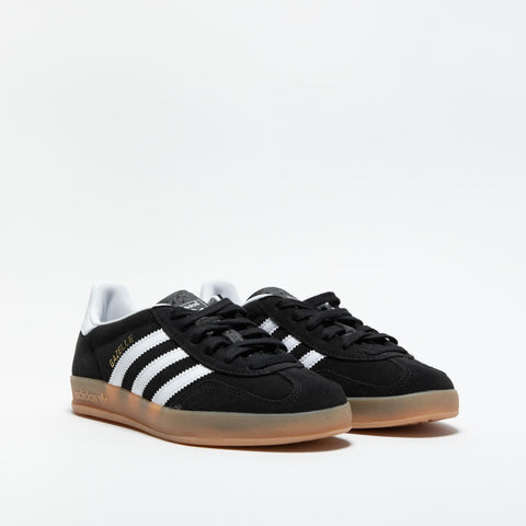 GAZELLE INDOOR BLACK SNEAKERS DONNA IN PELLE