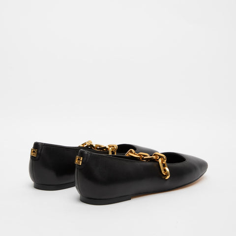 BALLERINA BLACK DONNA IN PELLE