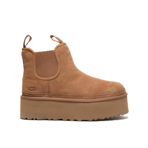 NEUMEL PLATFORM CHELSEA CHESTNUT STIVALETTO DONNA IN PELLE