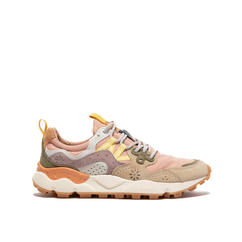 YAMANO 3 LIGHT BROWN ROSE SNEAKERS DONNA IN PELLE