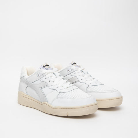 B.560 USED WHITE SNEAKERS UOMO IN PELLE