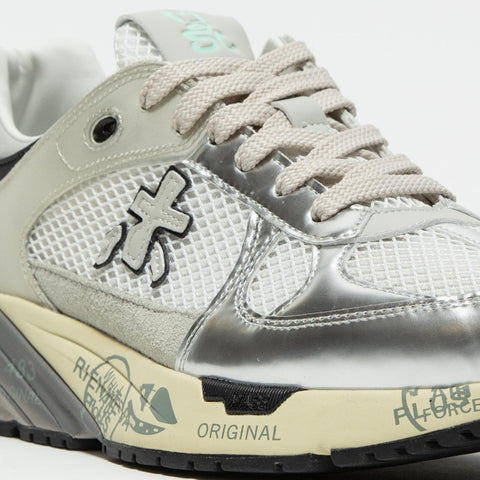 MASED ARGENTO SNEAKERS DONNA IN PELLE