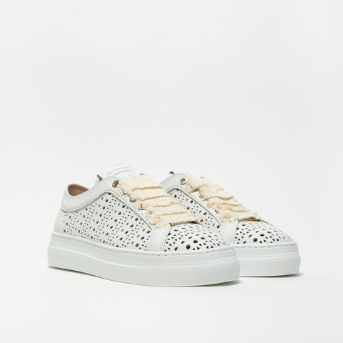 VITELLO BIANCO SNEAKERS DONNA IN PELLE