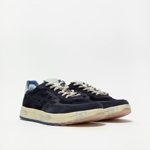 NOUS BLU SNEAKERS UOMO IN PELLE