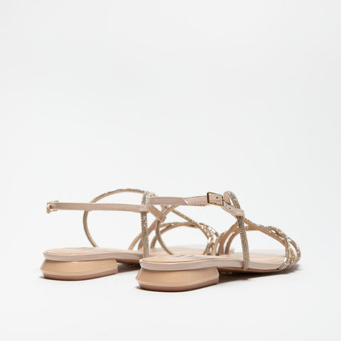 AV6820 NUDE SANDALO DONNA CON STRASS