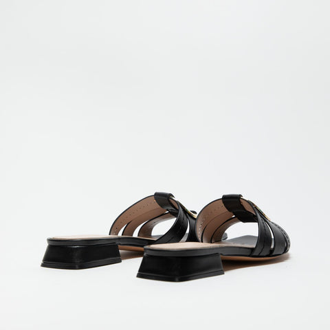 5375 NERO CIABATTA DONNA IN SIMILPELLE