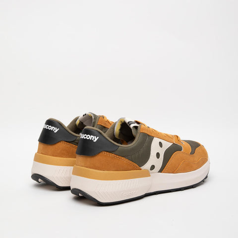JAZZ NXT OLIVE TAN SNEAKERS UOMO IN PELLE