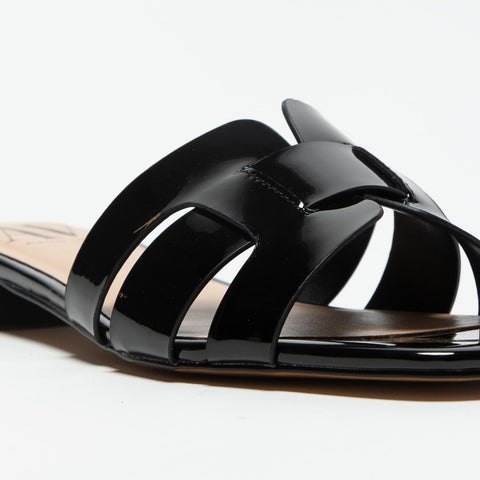 AV6803 BLACK CIABATTA DONNA IN VERNICE