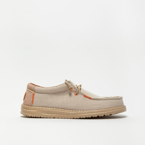 WALLY COASTLINE JUTE SILVER SNEAKERS UOMO IN TESSUTO
