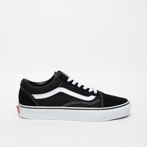 OLD SKOOL NERO/BIANCO SNEAKERS UNISEX IN PELLE E TESSUTO