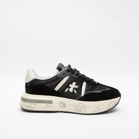 CASSIE BLACK 6471 SNEAKERS DONNA IN PELLE