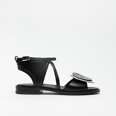 SC13 NERO SANDALO DONNA IN PELLE