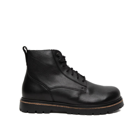 HIGHWOOD LACE MID BLACK STIVALETTO IN PELLE