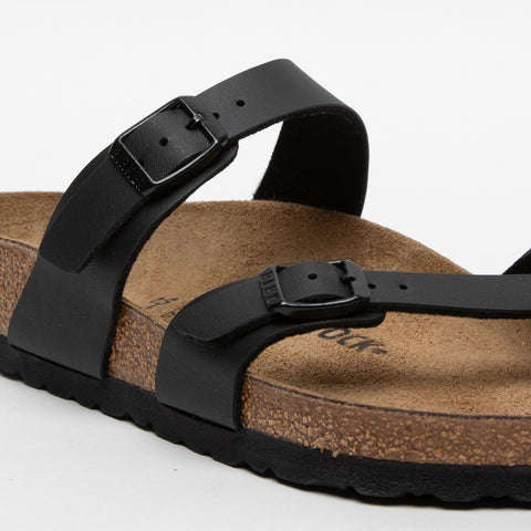MAYARI BLACK UNISEX FLIP FLOPS IN BIRKO-FLOR