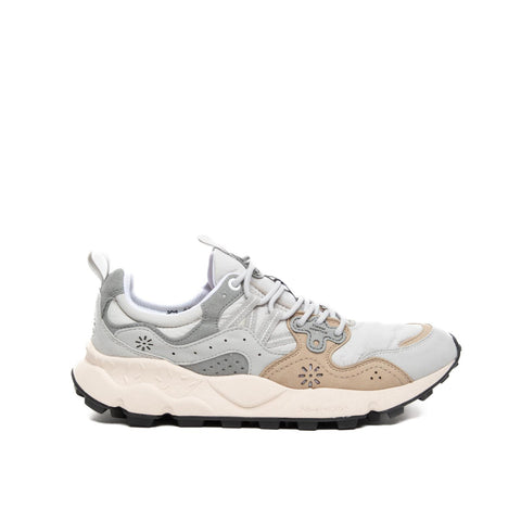 YAMANO 3 LIGHT GREY SNEAKERS UOMO IN PELLE