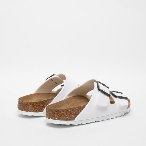 ARIZONA WHITE UNISEX SLIPPER IN BIRKO-FLOR