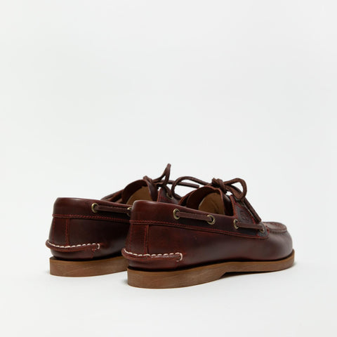 CLASSIC BOAT BURGUNDY FULL GRAIN MOCASSINO DONNA IN PELLE