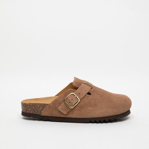 FEA NEW F TAUPE SABOT DONNA IN PELLE