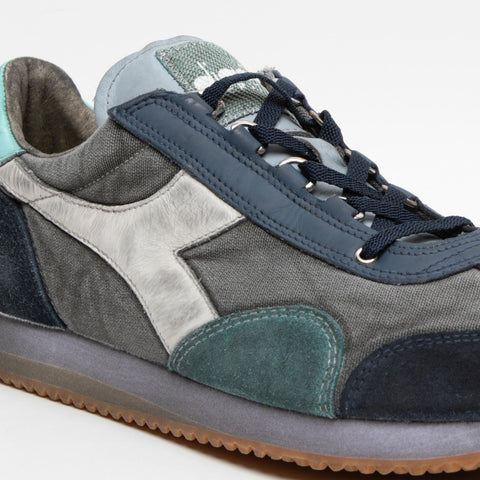 EQUIPE DIRTY SW EVO BLUE SNEAKERS UOMO IN PELLE