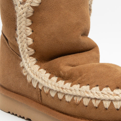 ESKIMO 18 COGNAC STIVALETTO DONNA IN PELLE