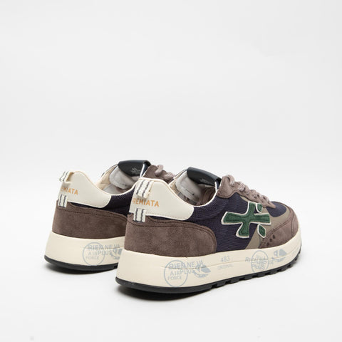 NOUS BLUE 6858 SNEAKERS UOMO IN PELLE